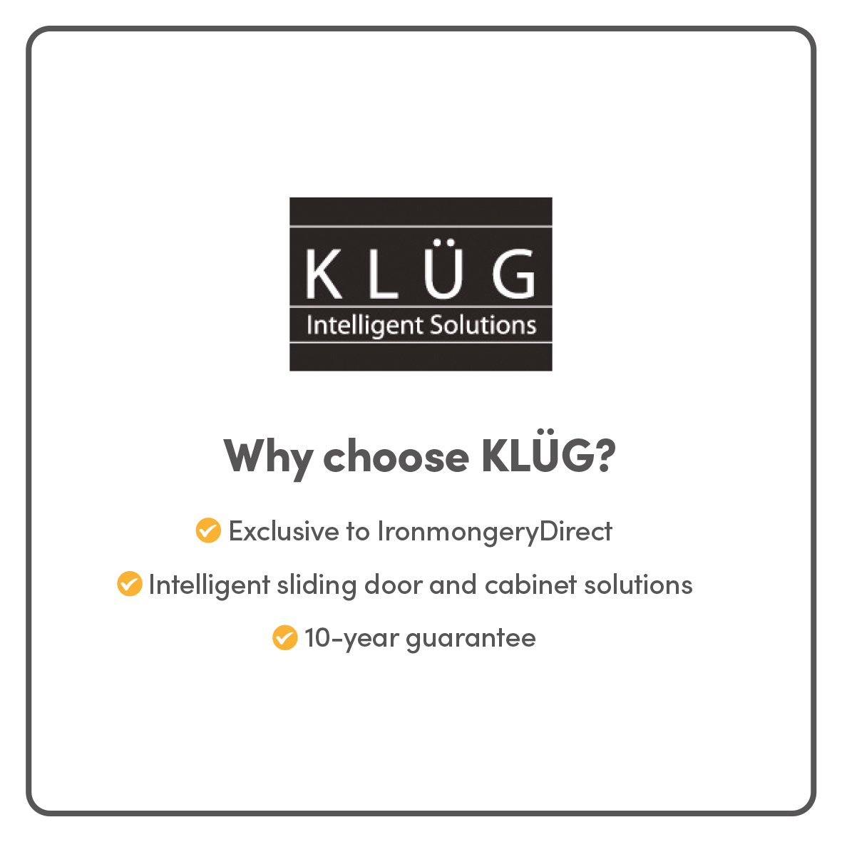 Klug 53mm Heavy Duty Ball Bearing Drawer Runner - Double Extension - 800mm Length - 100kg - Zinc