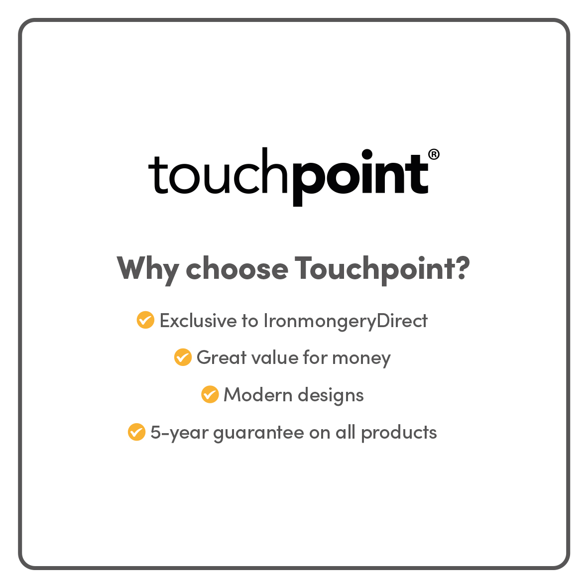 Touchpoint 10A 1 Gang Intermediate Light Switch - White
