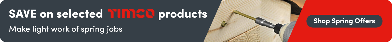 Shop our TIMCO Spring Offers! TIMCO Spring Banner - March - May 2026 - Nav