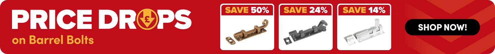 Price Drops 10 Banner - Barrel Bolts